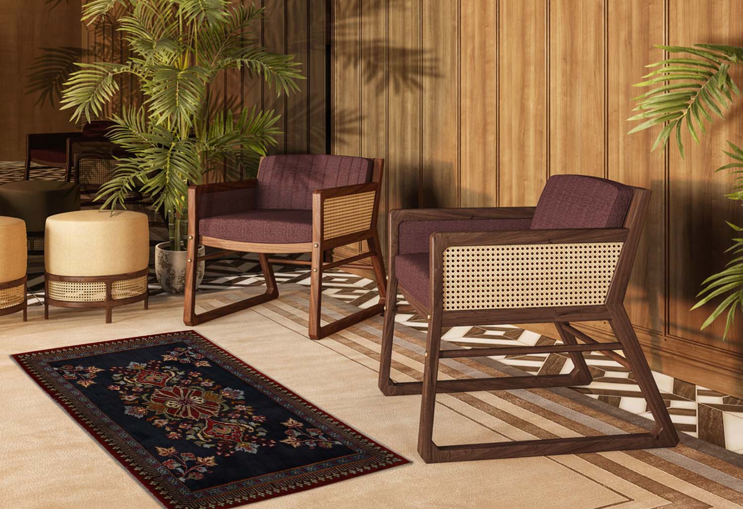 Tappeto Persiano Qum 0978 - immagine 2