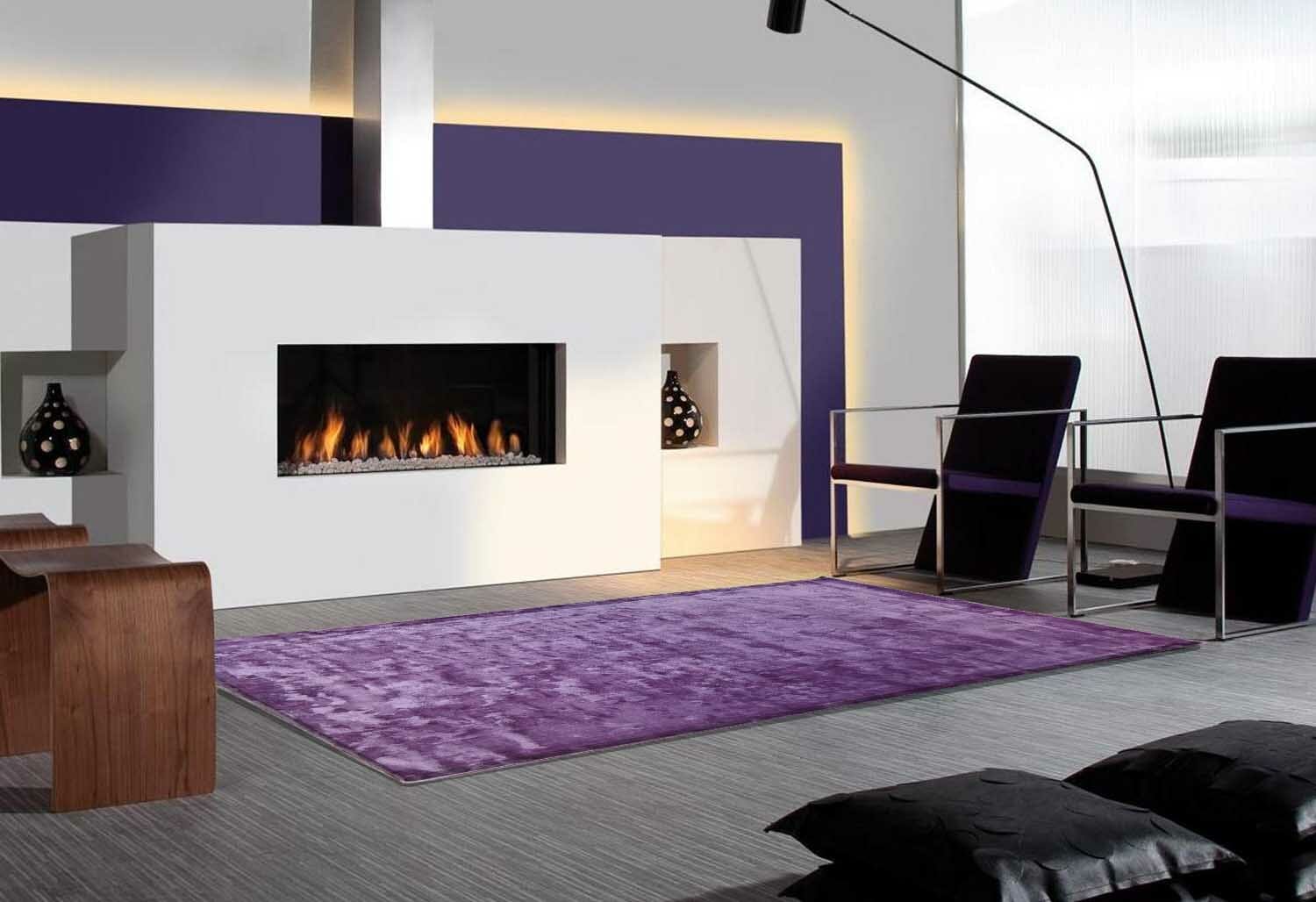 Tappeto velvet viola modern 5569 - immagine 2