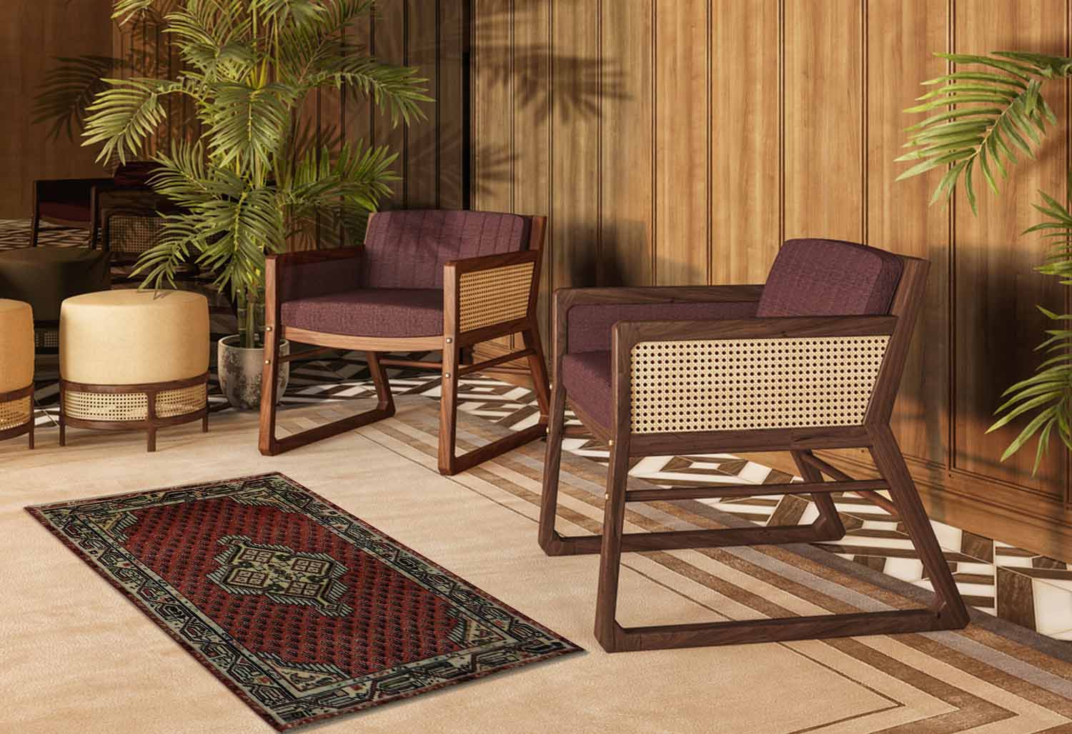 Tappeto fondo rosso Persiano Mir 1113 - immagine 2