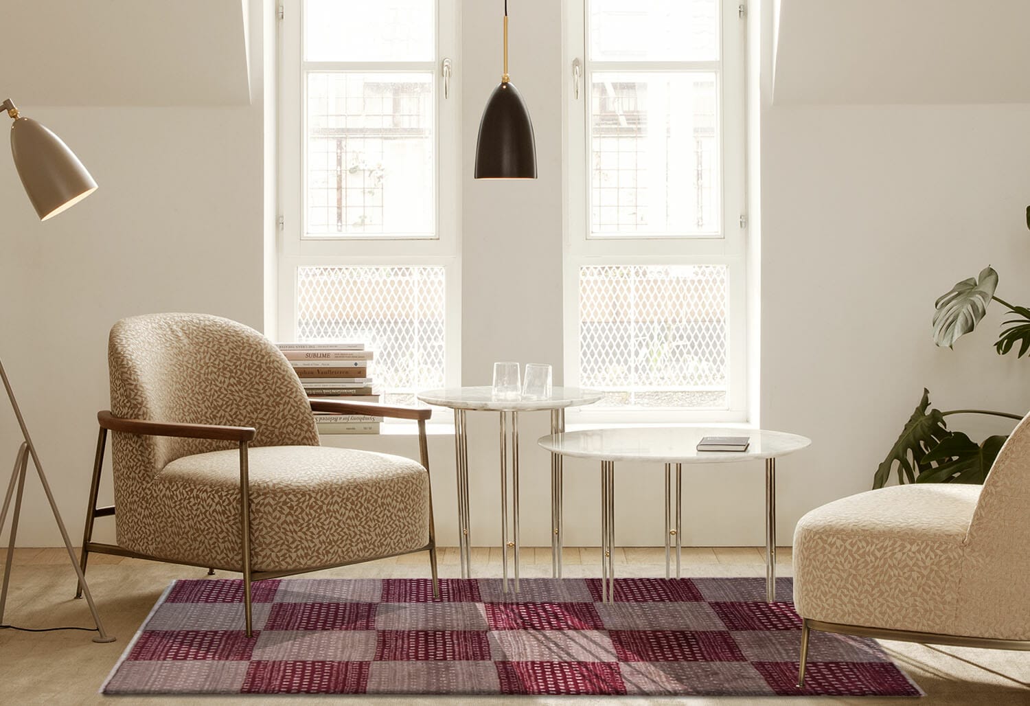 Tappeto moderno disegno scacchi 9851 - immagine 2