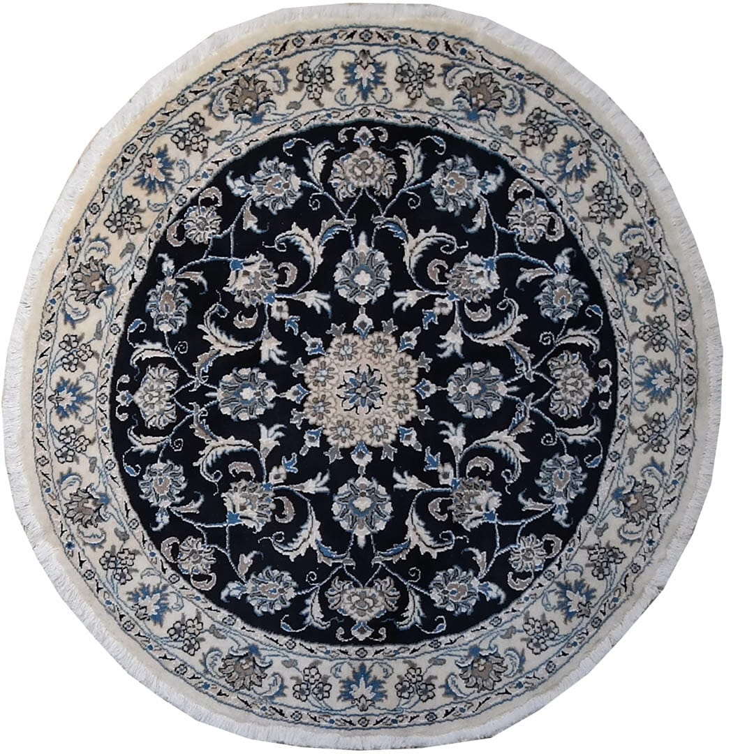 Tappeto rotondo Nain blue scuro 9611
