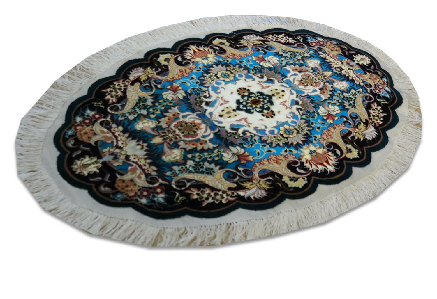 Tappetom persiano Tabriz ovale 7764 - immagine 3